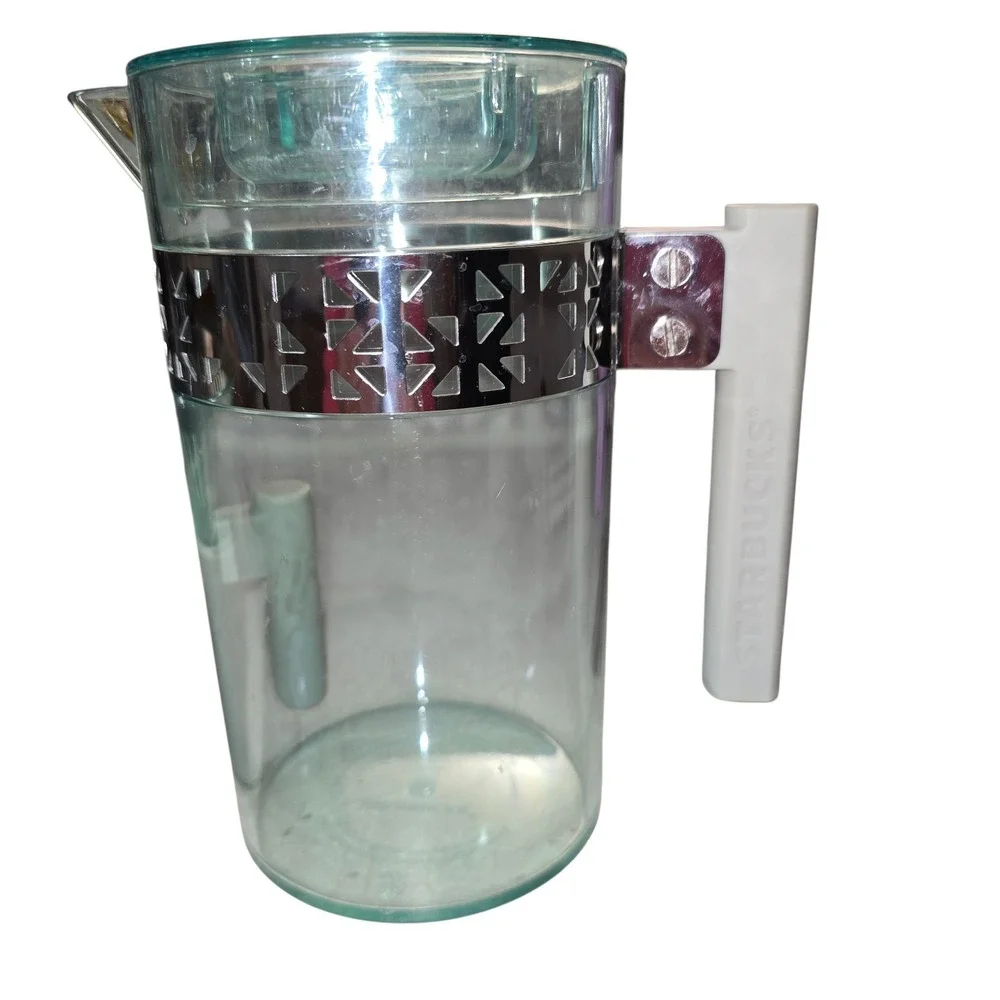 2013 Starbucks Translucent Sea Foam Green Acrylic Tea Coffee Juice Water Pitcher